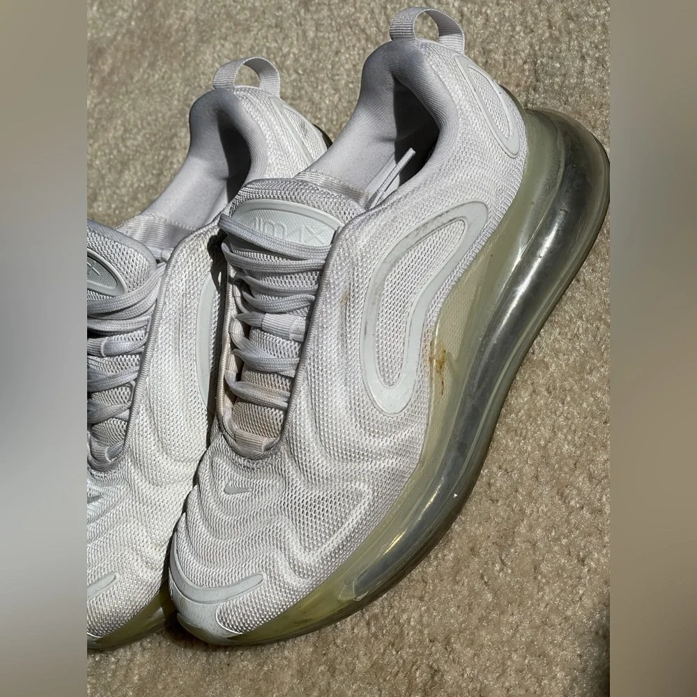 Nike White Air Max with Transparent Sole